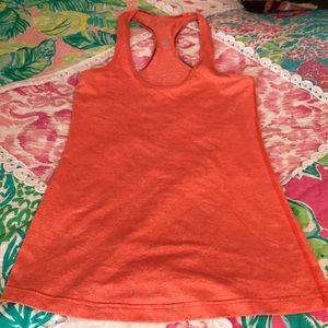 Lululemon crb heathered Orange dazzling size 6